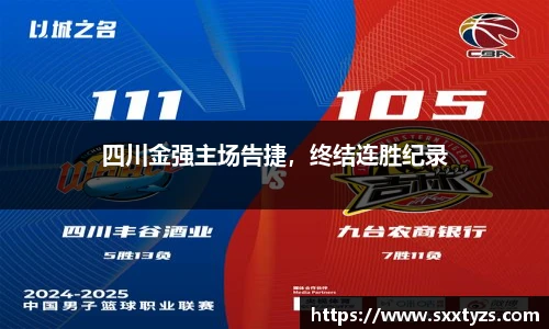 四川金强主场告捷，终结连胜纪录